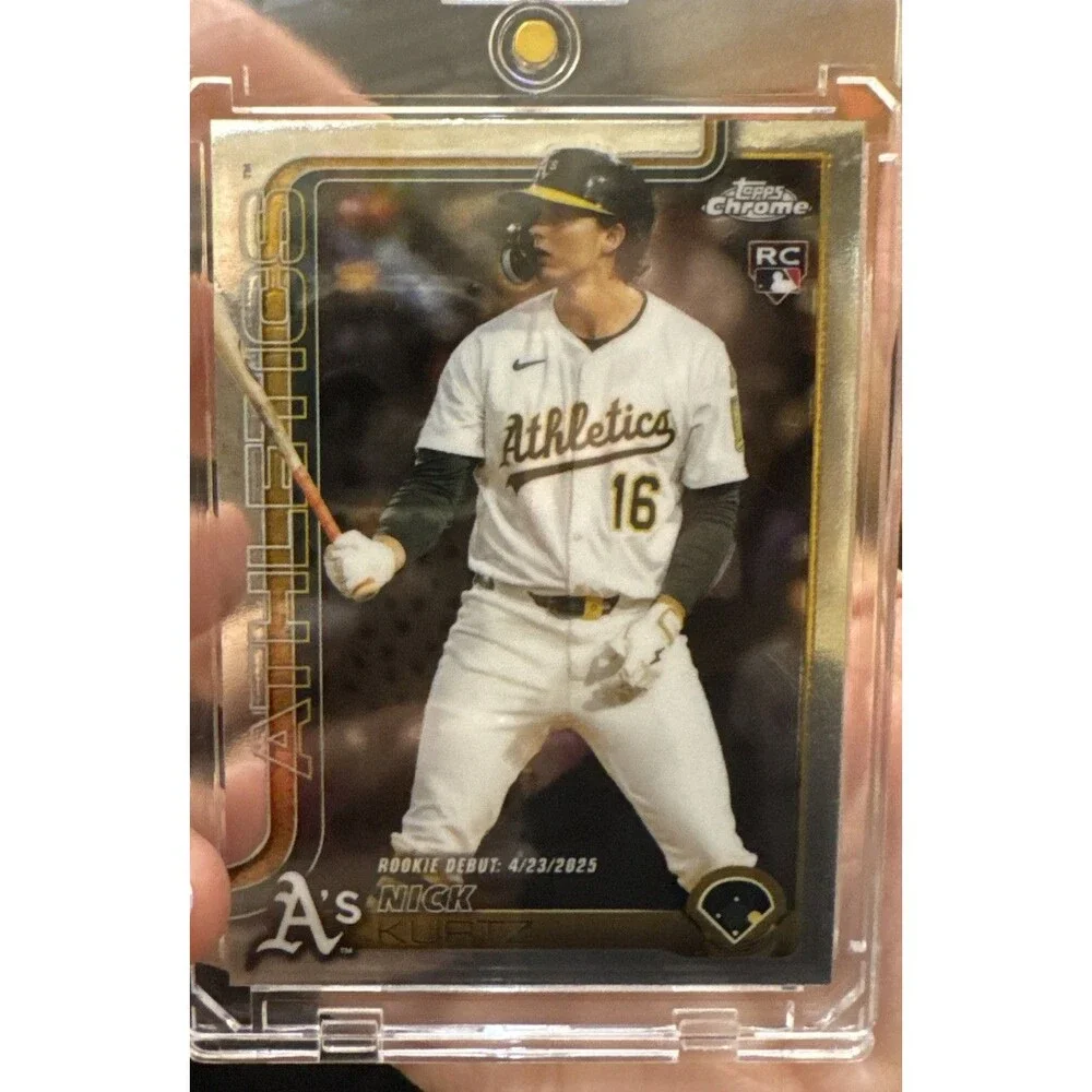Nick Kurtz 2025 Topps Chrome Update Rookie Debut Oakland Athletics RC #USC180